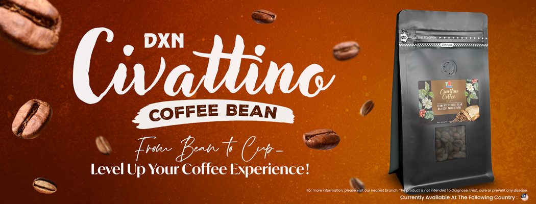 DXN Civattino Coffee Bean Banner