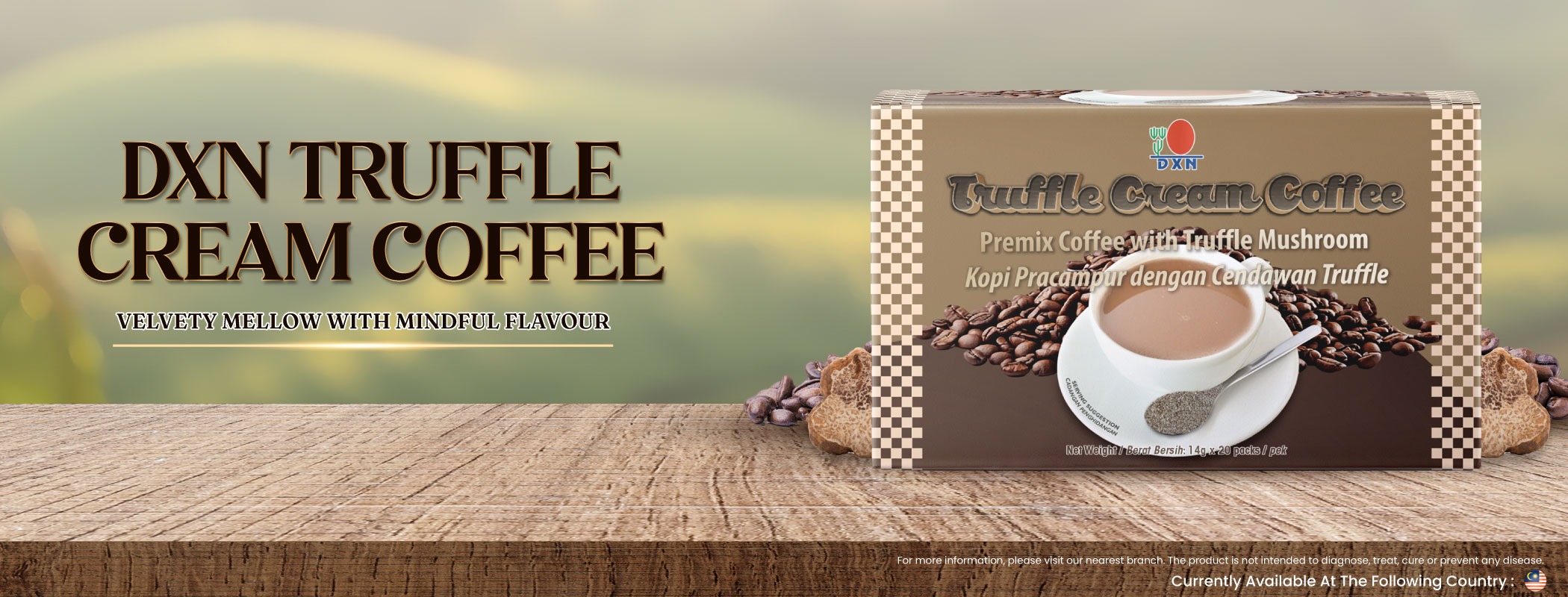 DXN Truffle Cream Coffee  Banner