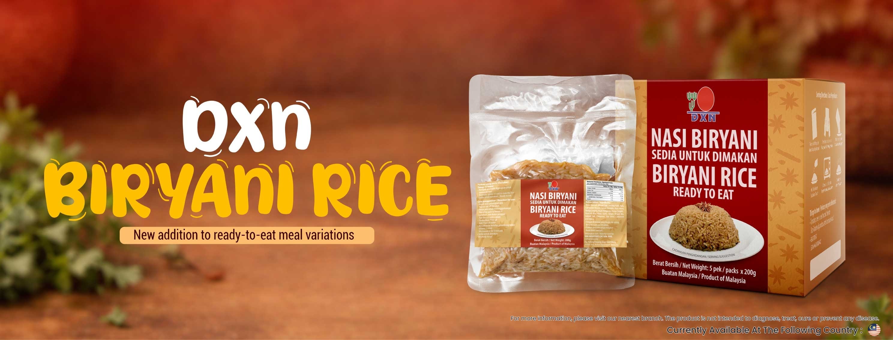 DXN Biryani Rice Banner