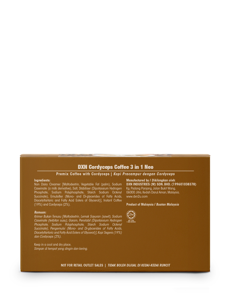 DXN Cordyceps Coffee 3 in 1 Neo